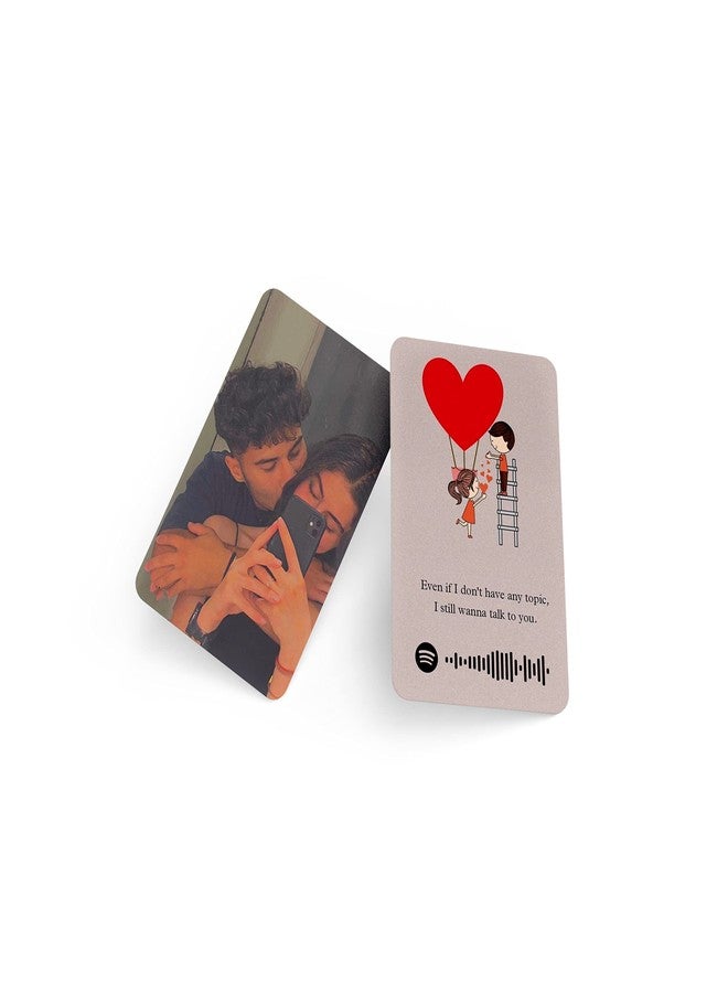 Fairus Customized Wallet Card - Your Photo, Illustration Or Bitmoji, Message, Spotify Song Code Backside Best For Special Occasion Gift For Loved One For Thanksgiving (Your Upload) - Image 1